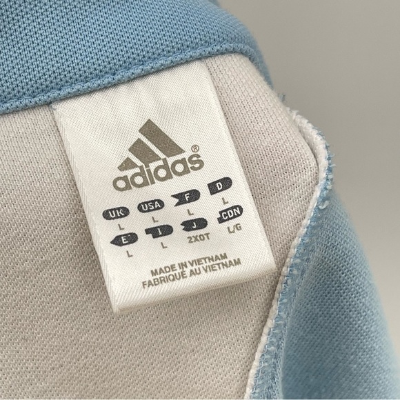 Adidas Blue Track Jacket Size Large FLAWED Adidas Blue Jacket - Picture 8 of 11